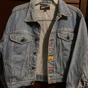 Crop denim jean jacket medium